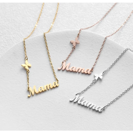 Butterfly Name Necklace