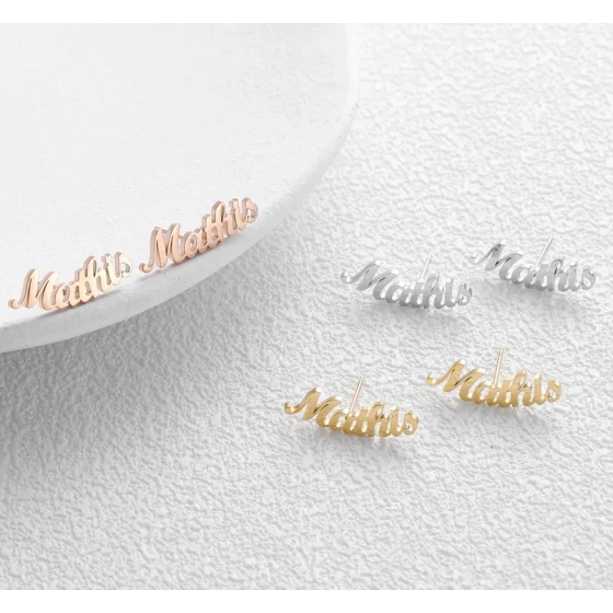 Personalized Stud Earrings